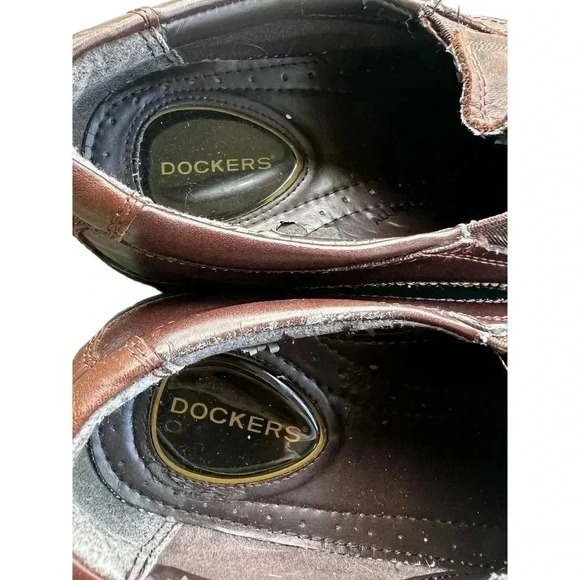 Dockers loafers brown leather slip on size 8 - Picture 5 of 6